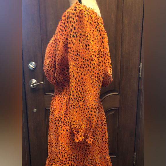 Bar III Off the Shoulder Smocked Waist Dress, L, NWT - Picture 2 of 6